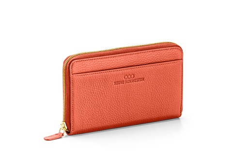 [4396] OKKA soft | koralle | gold | genarbt