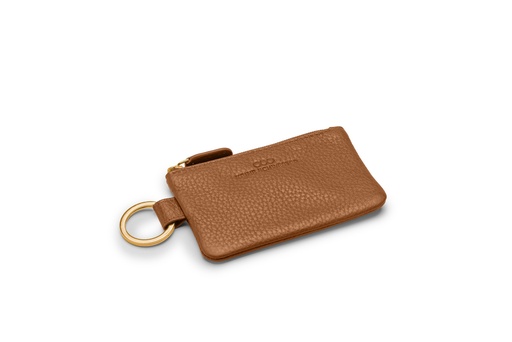 [6331] Schlüsseltasche slim | karamell | gold | genarbt