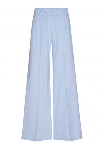 Caroline Biss - COMFORTABLE PALAZZO PANTS IN COTTON, NORMAL WAIST light blue