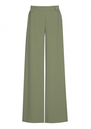 Caroline Biss - LOOSE-FITTING CITY-LOOK PANTS, MID WAIST Khaki