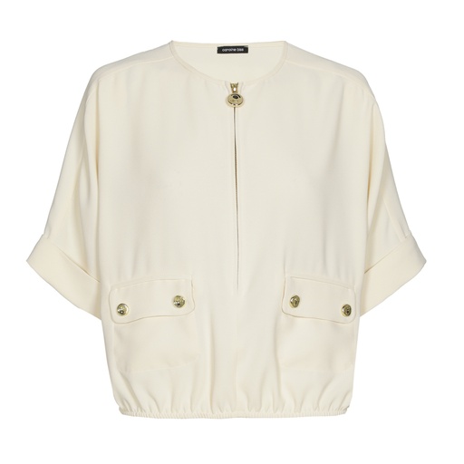 Caroline Biss - DRESSY LOOSE-FITTING TOP cream