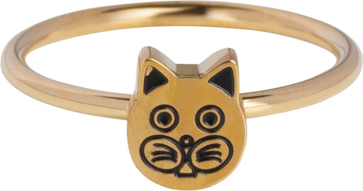Charmins Ring - KR159 - Kinderring gold cat