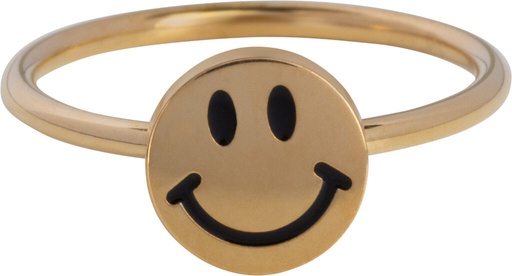 Charmins Ring - KR165 - Kinderring gold happy smiley