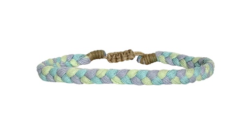 [BLTRENZAKIDS02SS25] LeJu - BLTRENZAKIDS02SS25 - BRACELET, POLYESTER THREADS - Trenza Handmade Bracelet in Pastel Tones For Kids