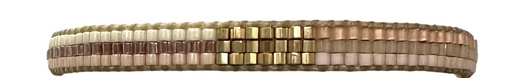 [BP3L04SS25-01] LeJu - BP3L04SS25-01 - BRACELET, GLASS BEADS, METALLIC THREADS