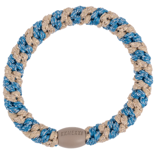 [5764] Kknekki - Blue silver glitter stripe