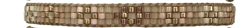 [BP3L04SS25-02] LeJu - BP3L04SS25-02 - BRACELET, GLASS BEADS, METALLIC THREADS