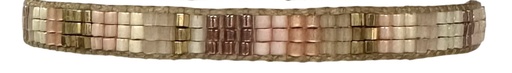 [BP3L04SS25-03] LeJu - BP3L04SS25-03 - BRACELET, GLASS BEADS, METALLIC THREADS