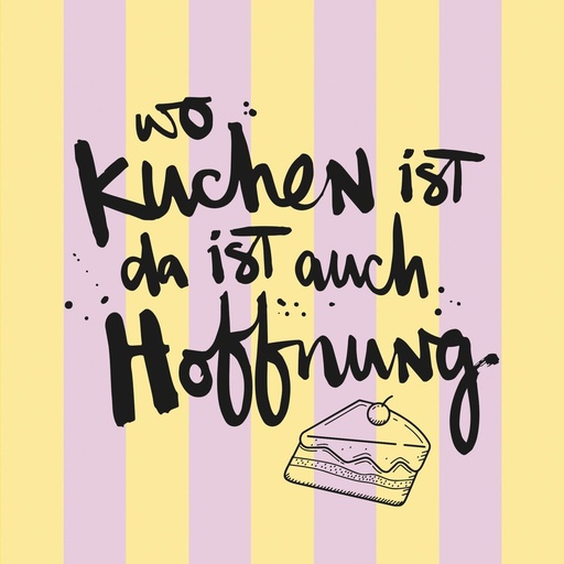 [133003050] PPD - Kuchen Hoffnung Servietten 33x33
