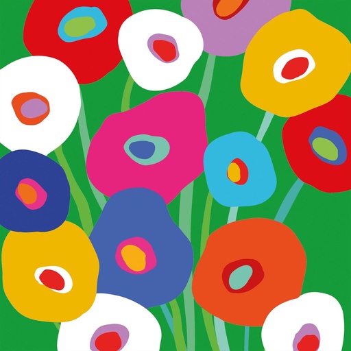[133002550] PPD - Super Bloom green Servietten 33x33