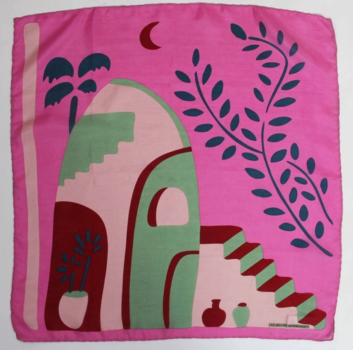 [3760312768759] Les Belles Vagabondes - Seidentuch Mini Kasbah Fuchsia