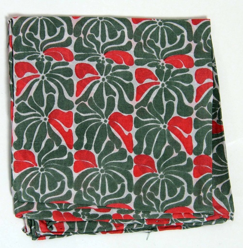 [3760312768674] Les Belles Vagabondes - Seidentuch Mini Plumeria Kaki