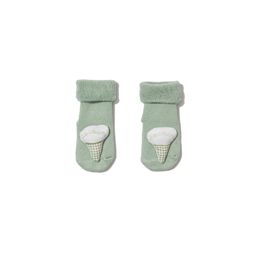 [1057-001] MDMD - Magic Shoes mint ice cream (0-1 Jahre) Babysocken 