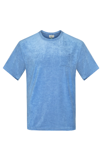 MDMD - Frottee Oversized T-Shirt Unisex - blaugrau