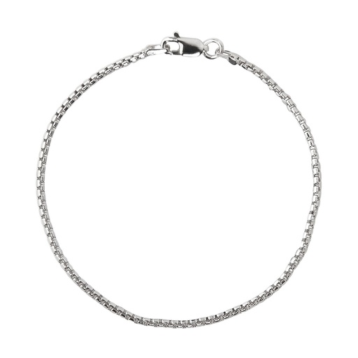 [4533-19,5-silver] Jeberg Jewellery - Lulu bracelet 19,5cm silver