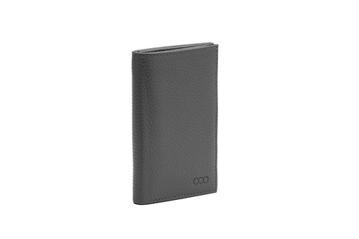 [21119] LOU | dunkelgrau | silber | genarbt