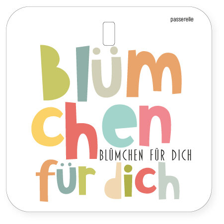 Passerelle - Mini Karte - Voller Blümchen für dich