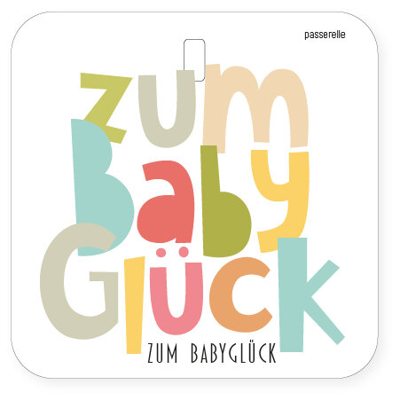 Passerelle - Mini Karte - Voller Zum Babyglück