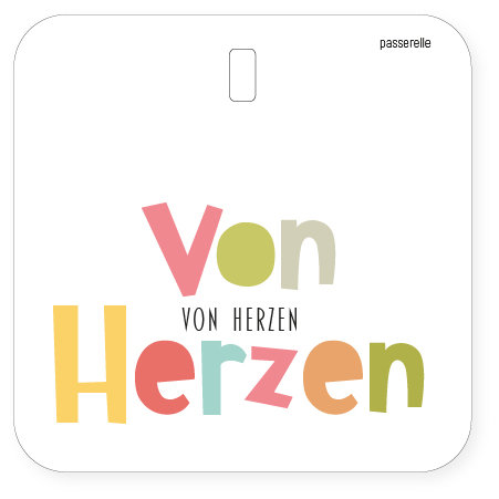 Passerelle - Mini Karte - Voller Von Herzen