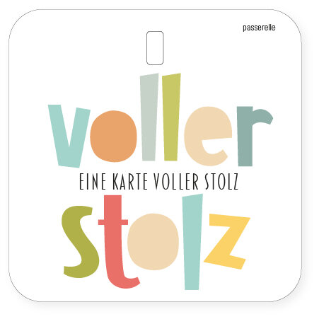 Passerelle - Mini Karte - Voller Stolz