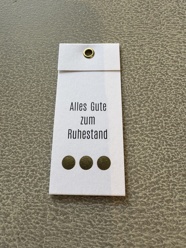 Passerelle - Mini Karte - Punkt Alles Gute zum Ruhestand