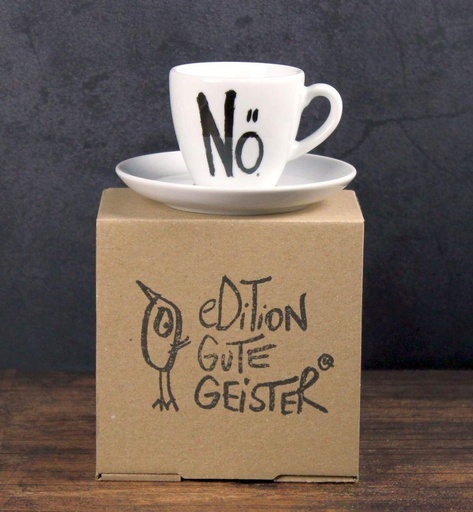[E001] Edition gute Geister - Espressotase mit Untertasse - Nö