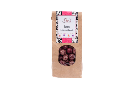 [101071] DeWi - Feigen in Blaubeerschokolade - 150g Tüte
