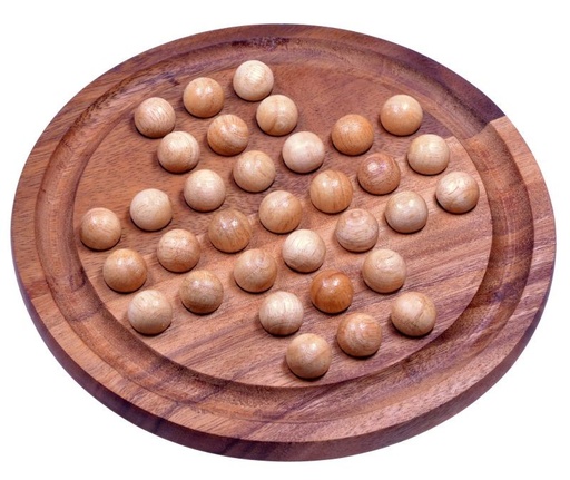 [2249] Holzspiel LP - Solitär Gr. XL rund 26cm natur