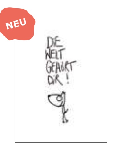 [#285] Edition Gute Geister - Postkarte - Die Welt gehört dir