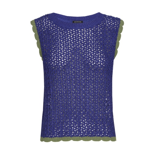 Caroline Biss - TOP - COTTON - STRUCTURED - SLEEVELESS - DEEP BLUE 
