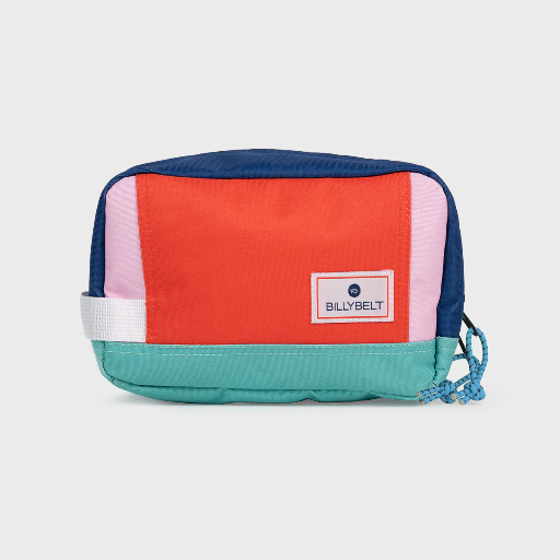 [TDT13] Billybelt - Toilet bag - Kulturbeutel Toilettentasche aus recyceltem Polyester - Rot / Blau