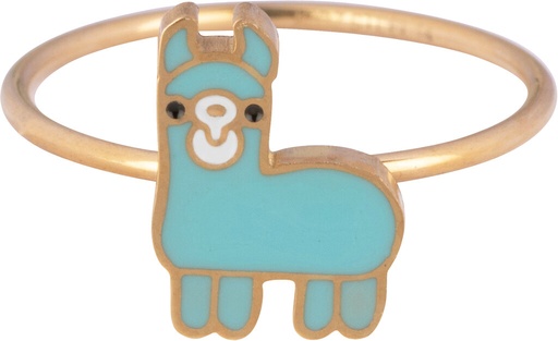 Charmins Ring - KR105 - Lama kids ring goldplated