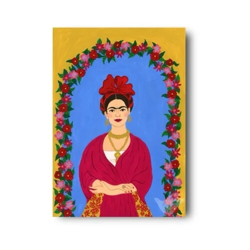Kirsten Blom Art & Illustration - Kunstdruck Frida Kahlo A4