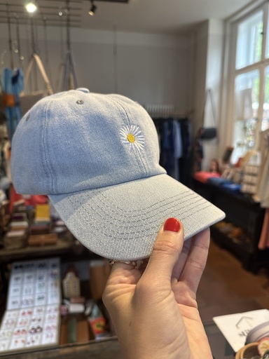 [HOE151609LBLU] Cap Denim Daisy