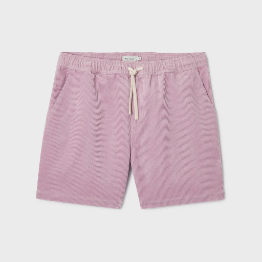 Billybelt - Sommer Shorts Beach Horizon aus Samt - flieder 
