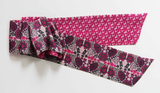 [3701692300665] Les Belles Vagabondes - Seidenschal Bandeau Morea Fuchsia