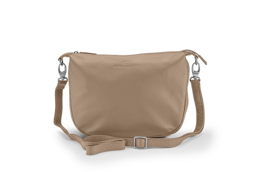 [8605] MAXI IDA | taupe | silber | genarbt