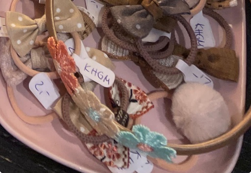 [1809-4] Kinder Haarreifen Blümchen bunt