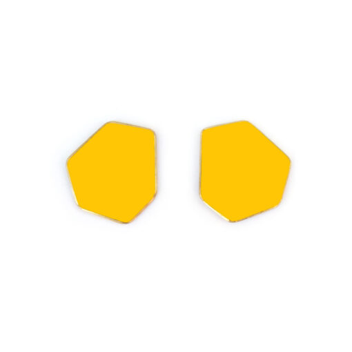 Lisa Kroeber Jewellery Art - Earrings mini - Traffic Yellow