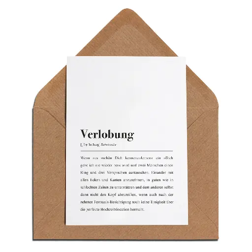 [AEMMI-KK-Verl] Aemmi - Klappkarte mit Umschlag - Verlobung
