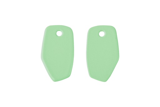 [MM6019] Lisa Kroeber Jewellery Art - Earrings Mix&Match PLATES, Pastel Green