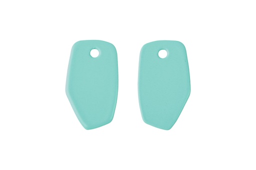 [MM6027] Lisa Kroeber Jewellery Art - Earrings Mix&Match PLATES (ohne Kreolen, nur Platten) - Pastel Turquoise