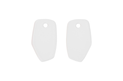 [MM9003] Lisa Kroeber Jewellery Art - Earrings Mix&Match PLATES, White