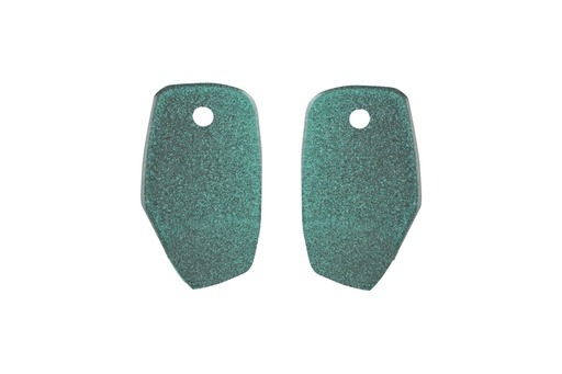 [MM6005M] Lisa Kroeber Jewellery Art - Earrings Mix&Match PLATES, Metallic Green