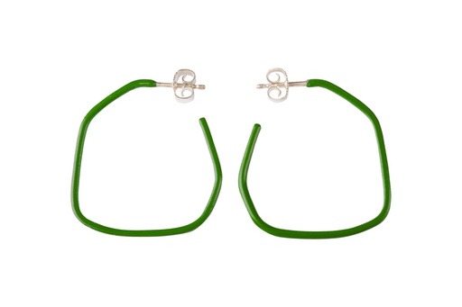 [LIfern] Lisa Kroeber Jewellery Art - Earrings Lines -  Fern Green 