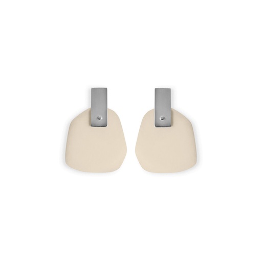 [FP-ivory] Lisa Kroeber Jewellery Art - Earrings Flower Petals - Ivory