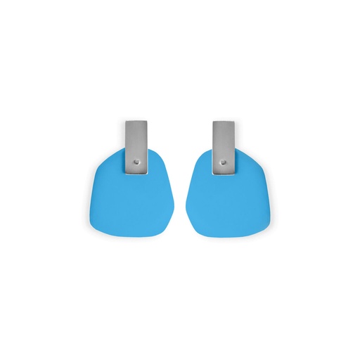 [FP-light-blue] Lisa Kroeber Jewellery Art - Earrings Flower Petals - Light Blue