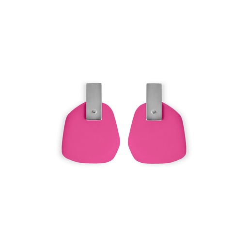 [FP-magenta] Lisa Kroeber Jewellery Art - Earrings Flower Petals - Magenta