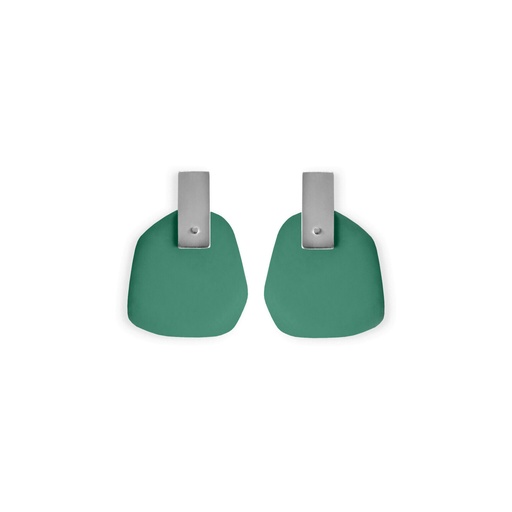 [FP-opal-green] Lisa Kroeber Jewellery Art - Earrings Flower Petals - Opal Green