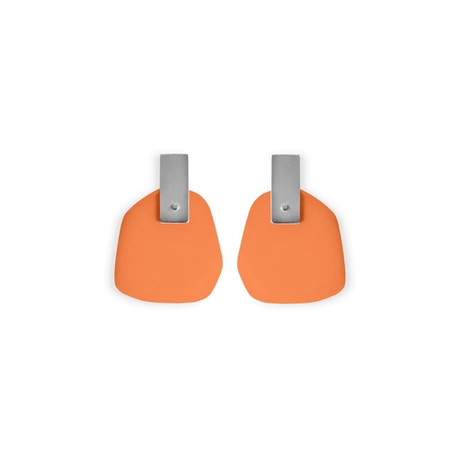 [FP-pastel-orange] Lisa Kroeber Jewellery Art - Earrings Flower Petals - Pastel Orange 